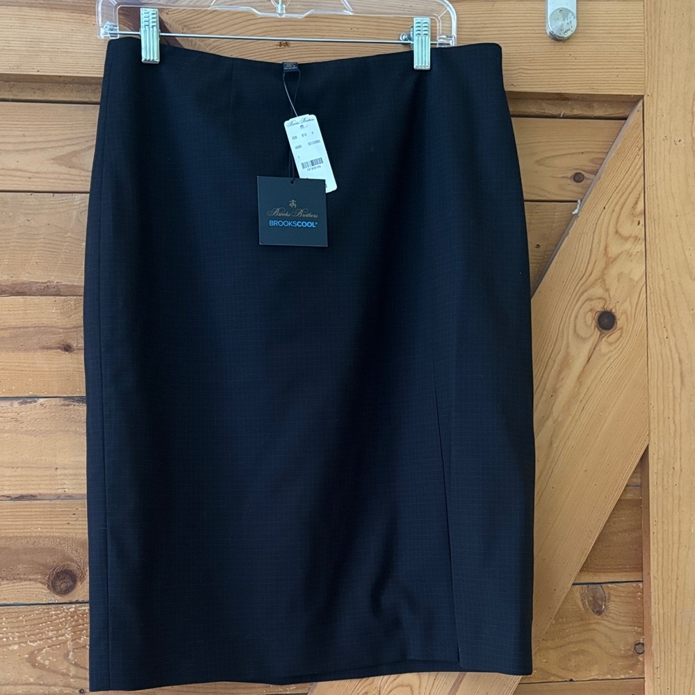 Brooks Brothers Classic Black Pencil Skirt